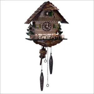 11" Beer Drinker Quartz Black Forest MusicalGerman Cuckoo Clock