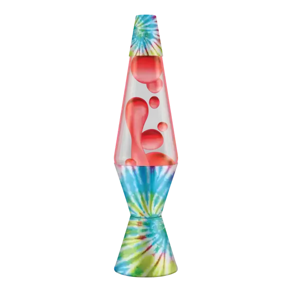 14.5" Pinwheel Tie Dye LAVA Lamp