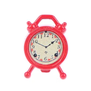 1PC 6 Colors 1:12 Scale Alarm Clock Doll Kitchen Living Room Miniature Dollhouse Mini Home Decoration Toy