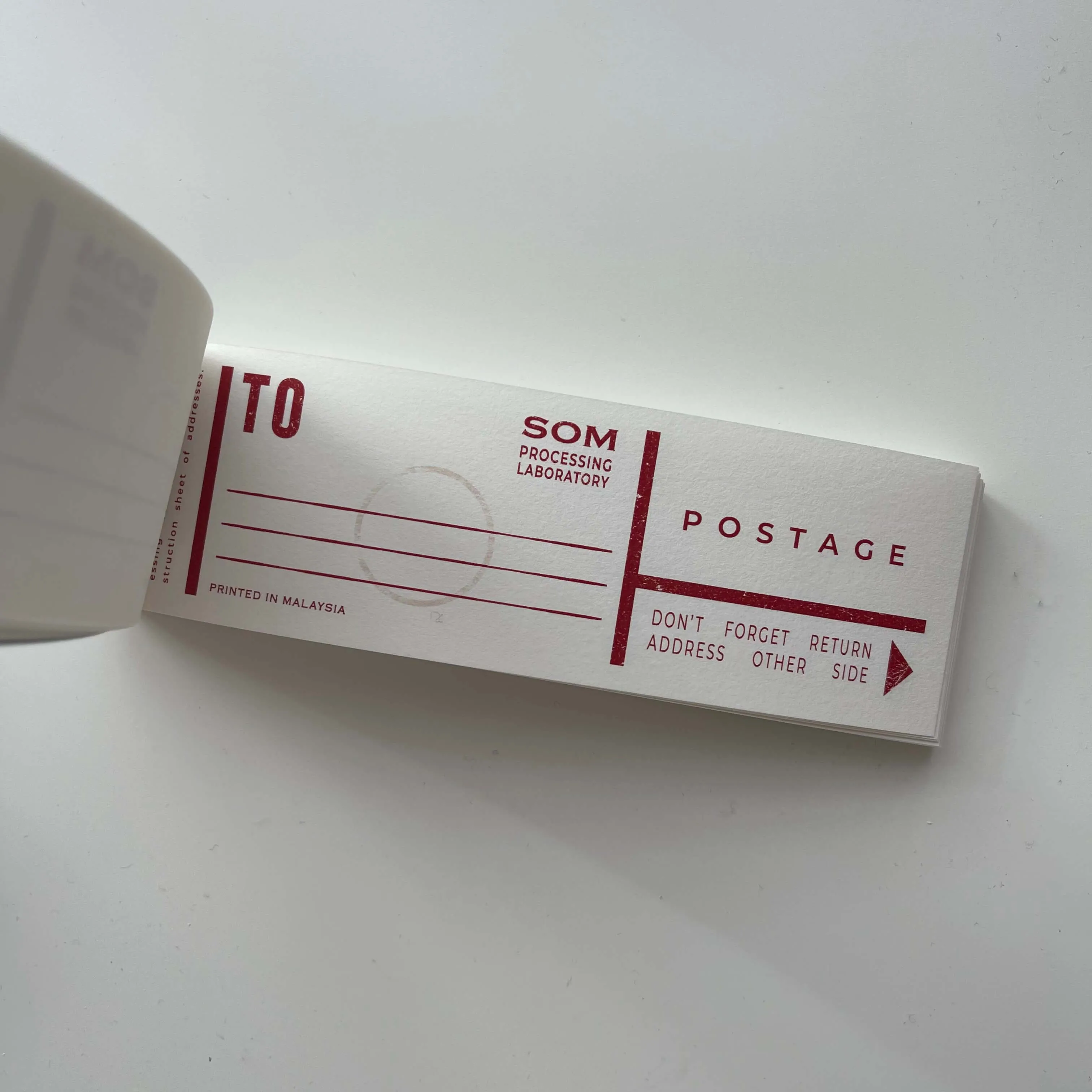 35mm Film Processing Memo Pad