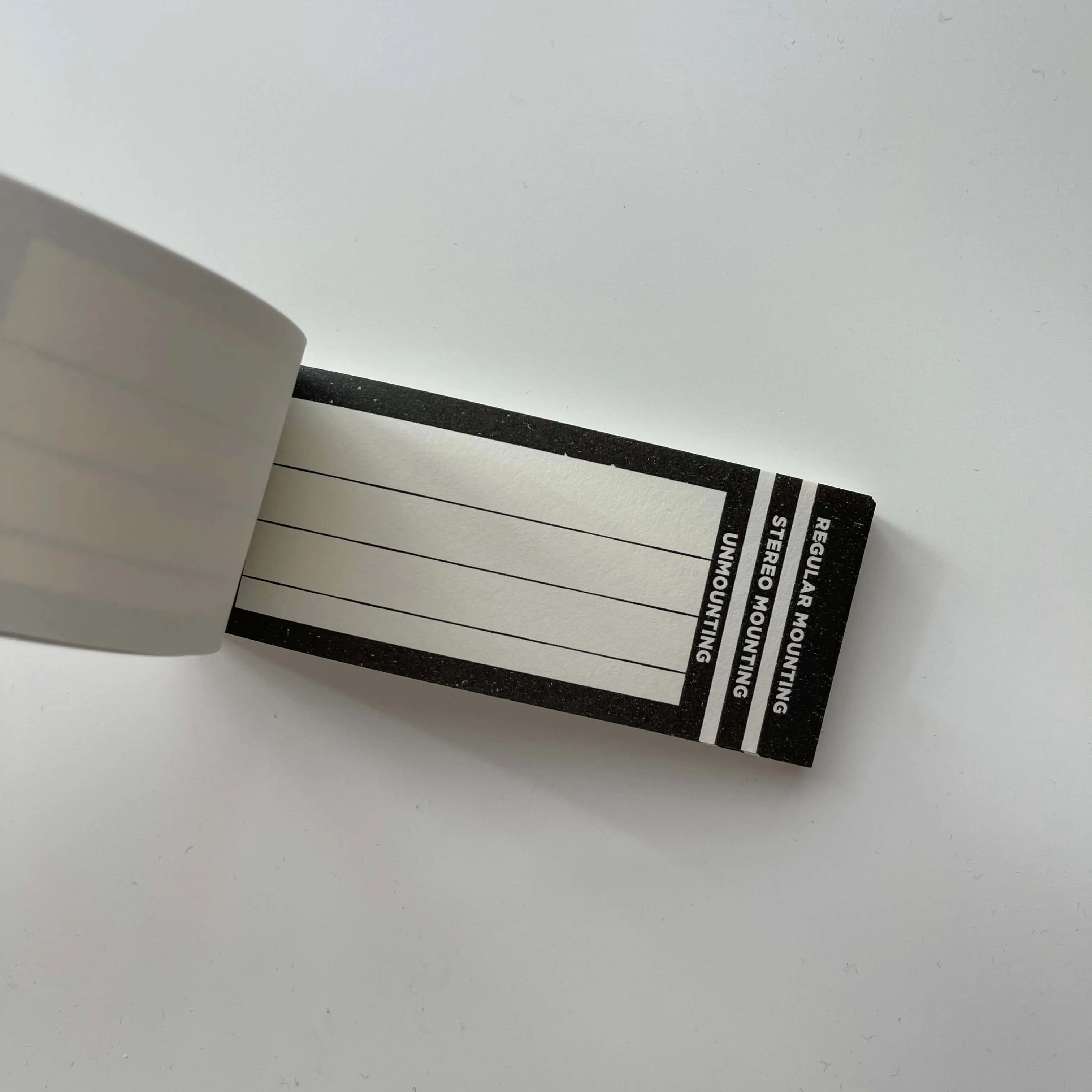 35mm Film Processing Memo Pad