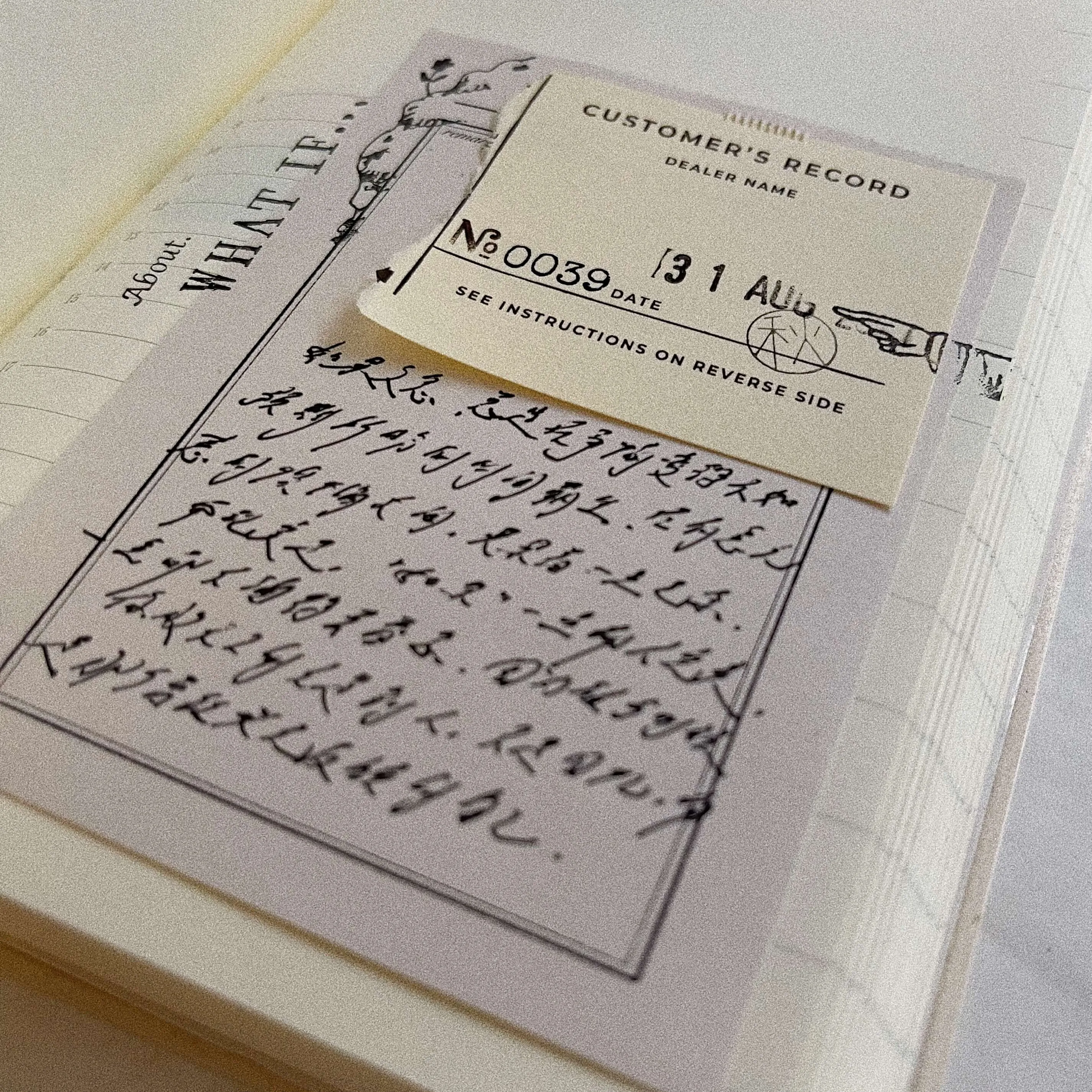 35mm Film Processing Memo Pad