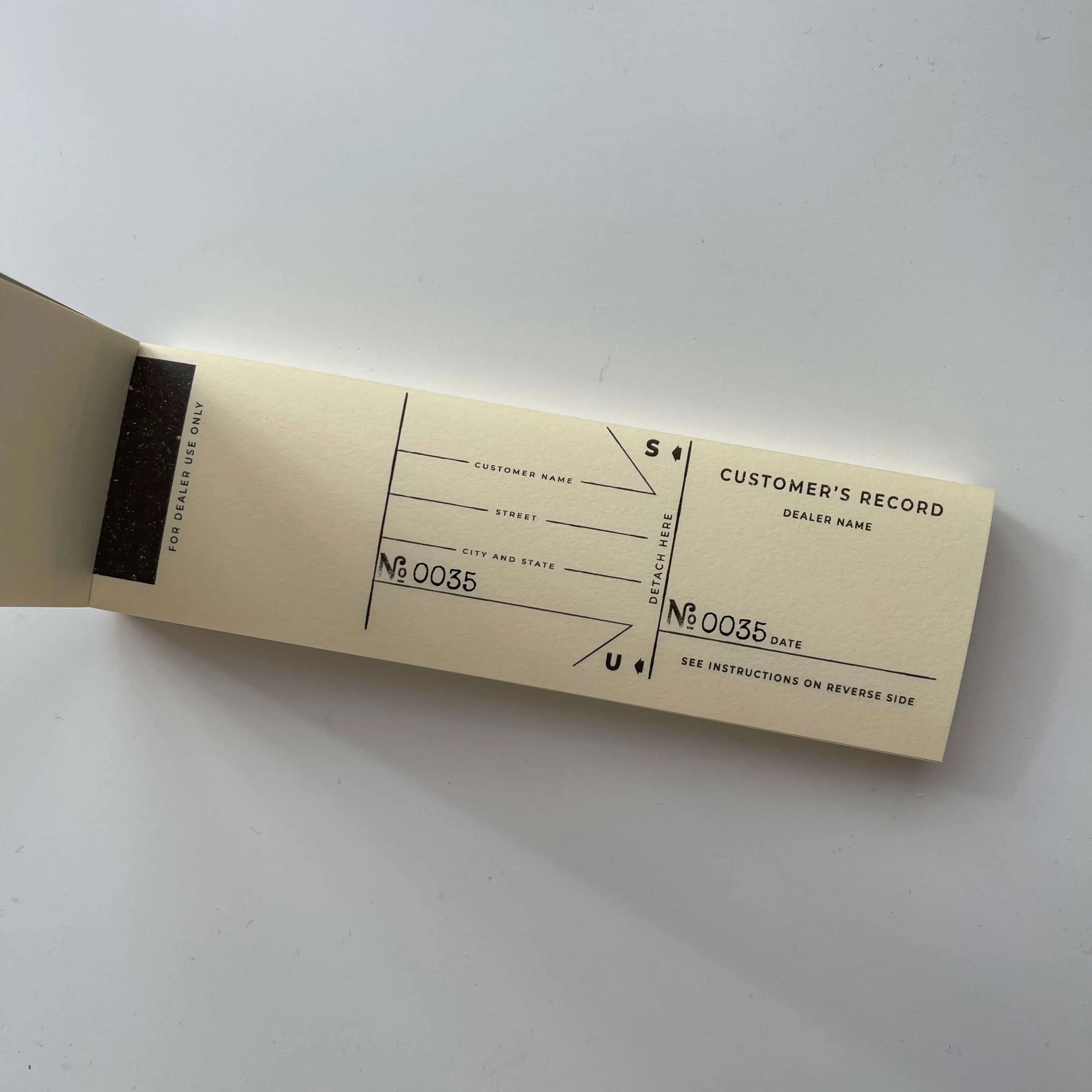 35mm Film Processing Memo Pad