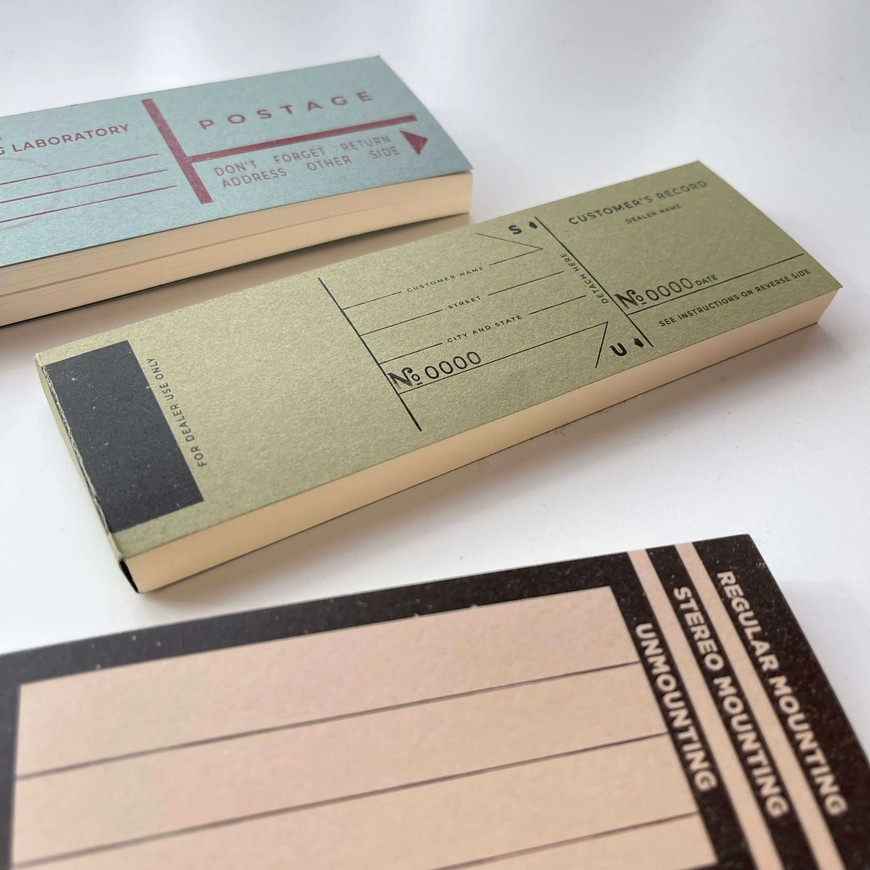 35mm Film Processing Memo Pad