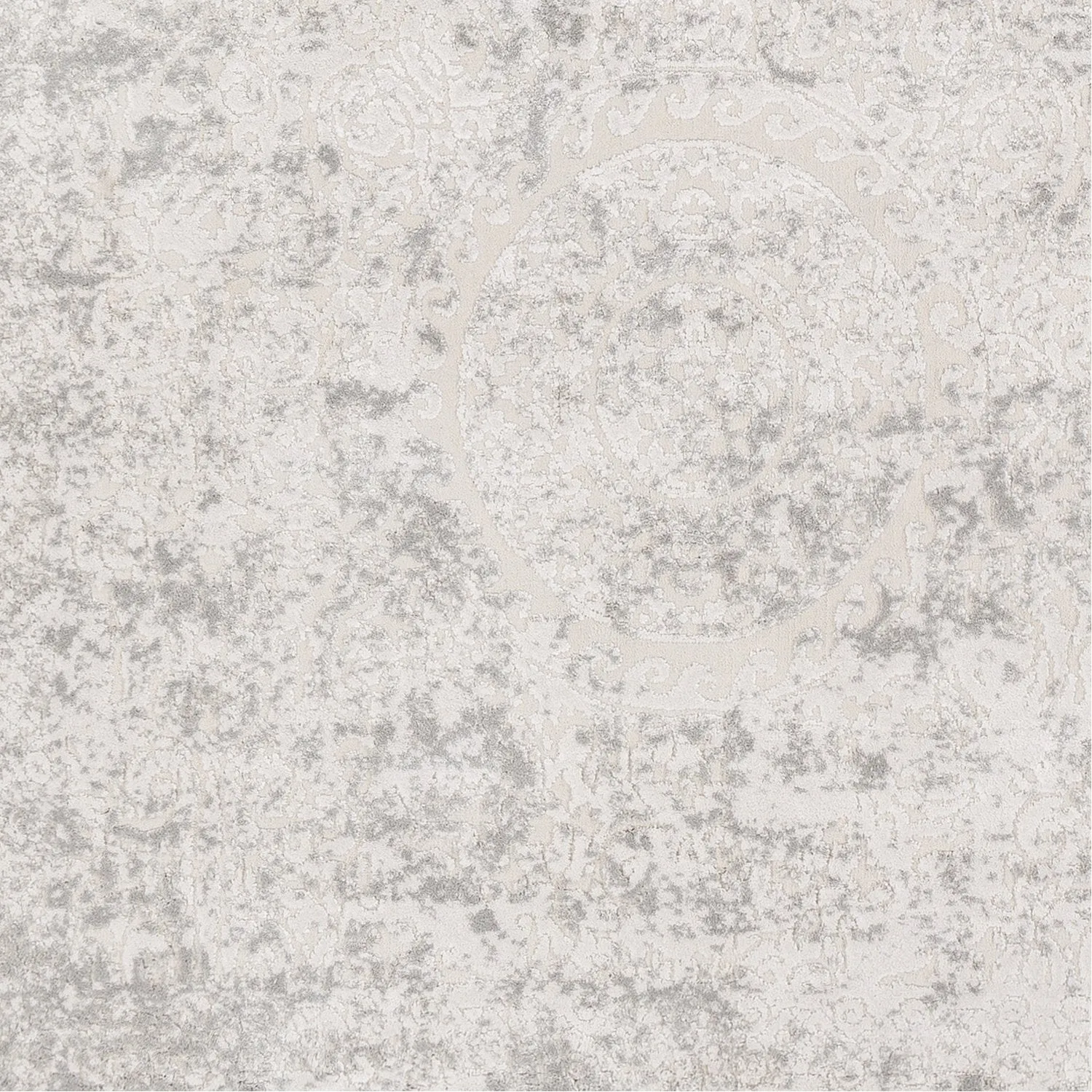 Aisha Rug in Light Gray & White