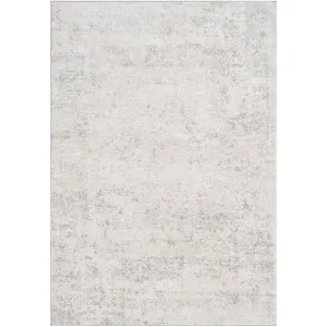 Aisha Rug in Light Gray & White