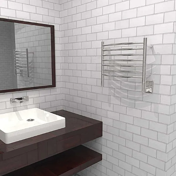 Amba Jeeves Model H Curved 7 Bar Hardwired Towel Warmer