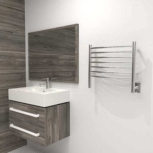 Amba Jeeves Model H Curved 7 Bar Hardwired Towel Warmer