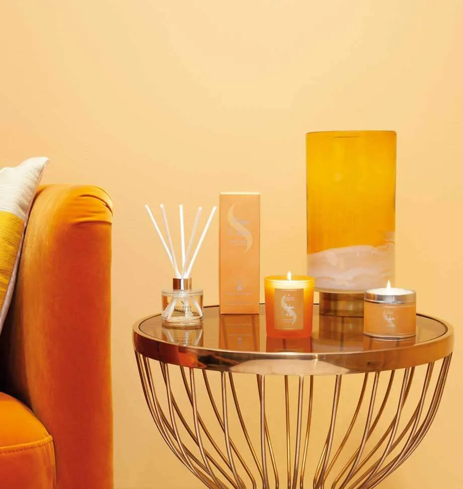Amber and Rose Large Tin Candle