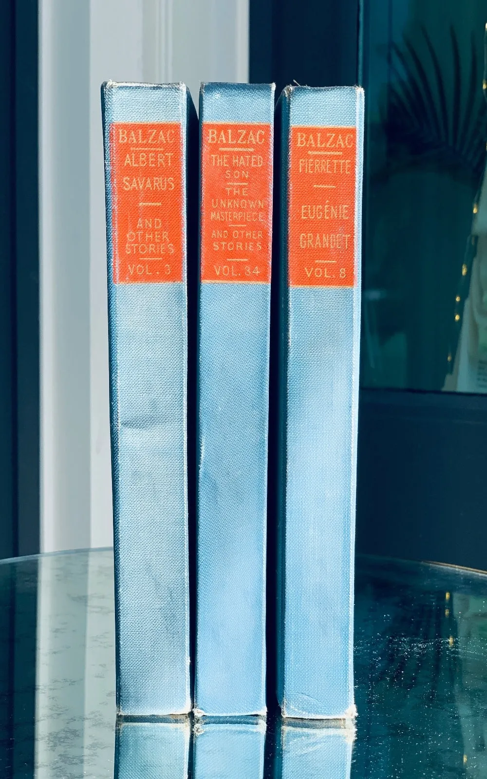 Antique Books Red Blue