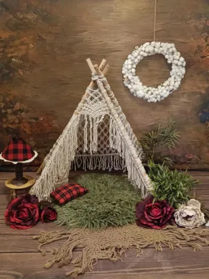 Babymoon Macrame Tent Photography Wooden Properties (3.5 Feet)