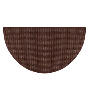 Cozy Red Half Round Fireplace Rug