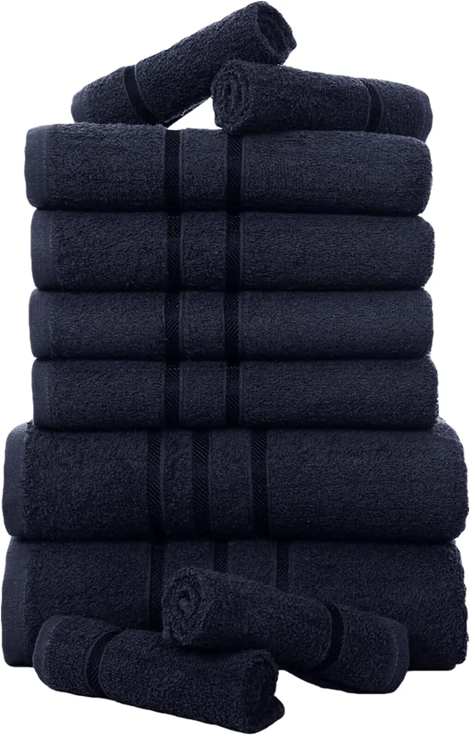 Egyptian Cotton Bathroom Towels Set - 10 Piece