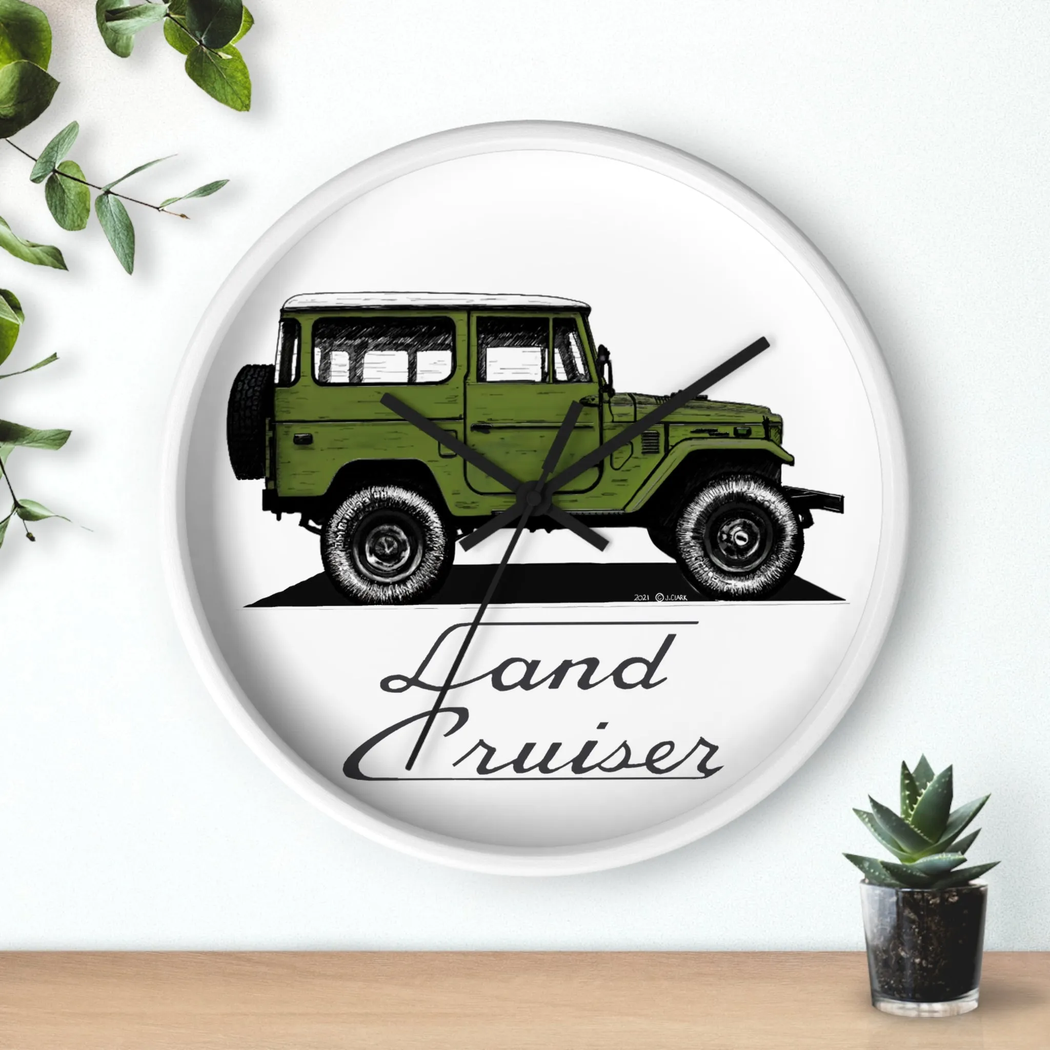 FJ40 Land Cruiser Wall Clock - Reefmonkey Artist Jesse Clark