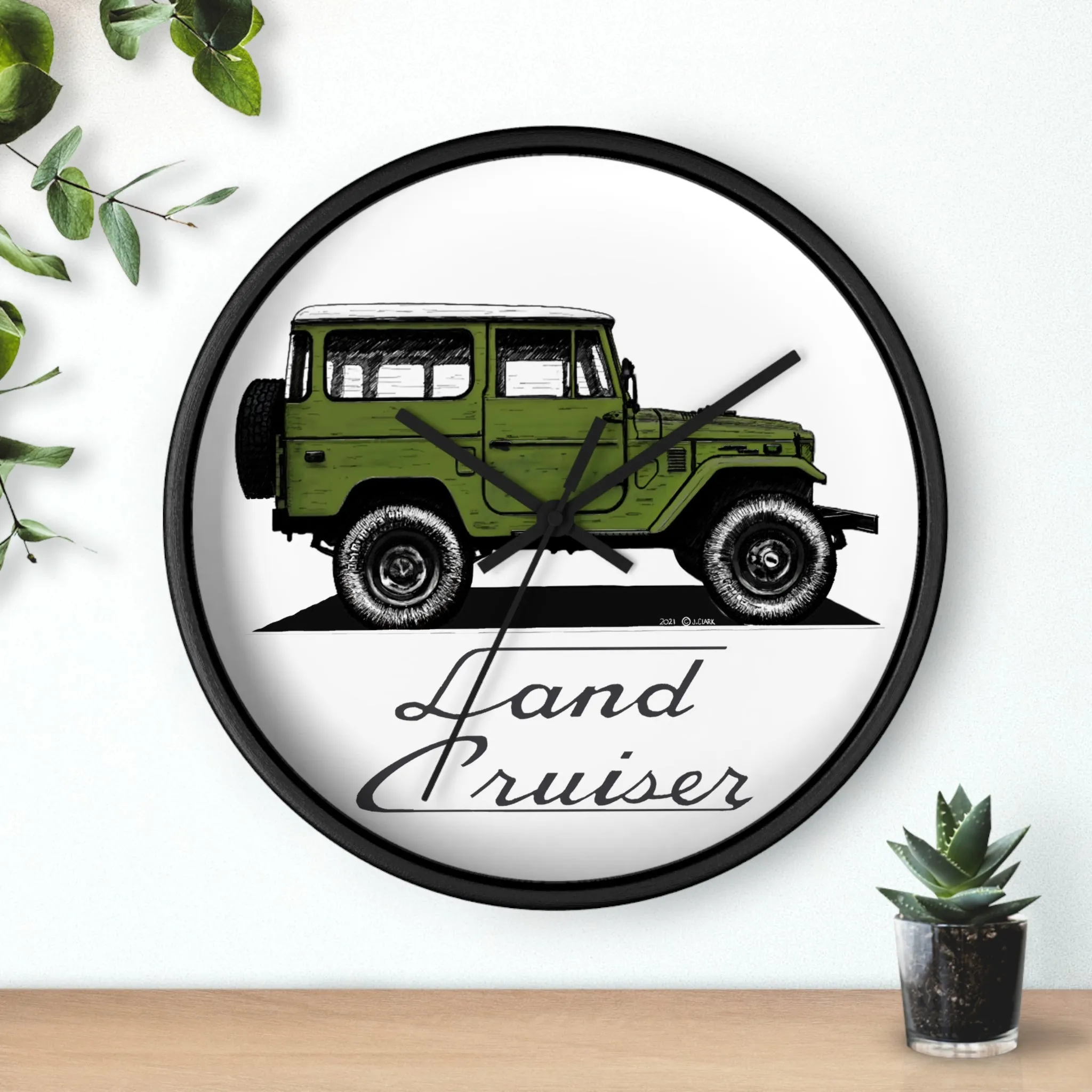 FJ40 Land Cruiser Wall Clock - Reefmonkey Artist Jesse Clark