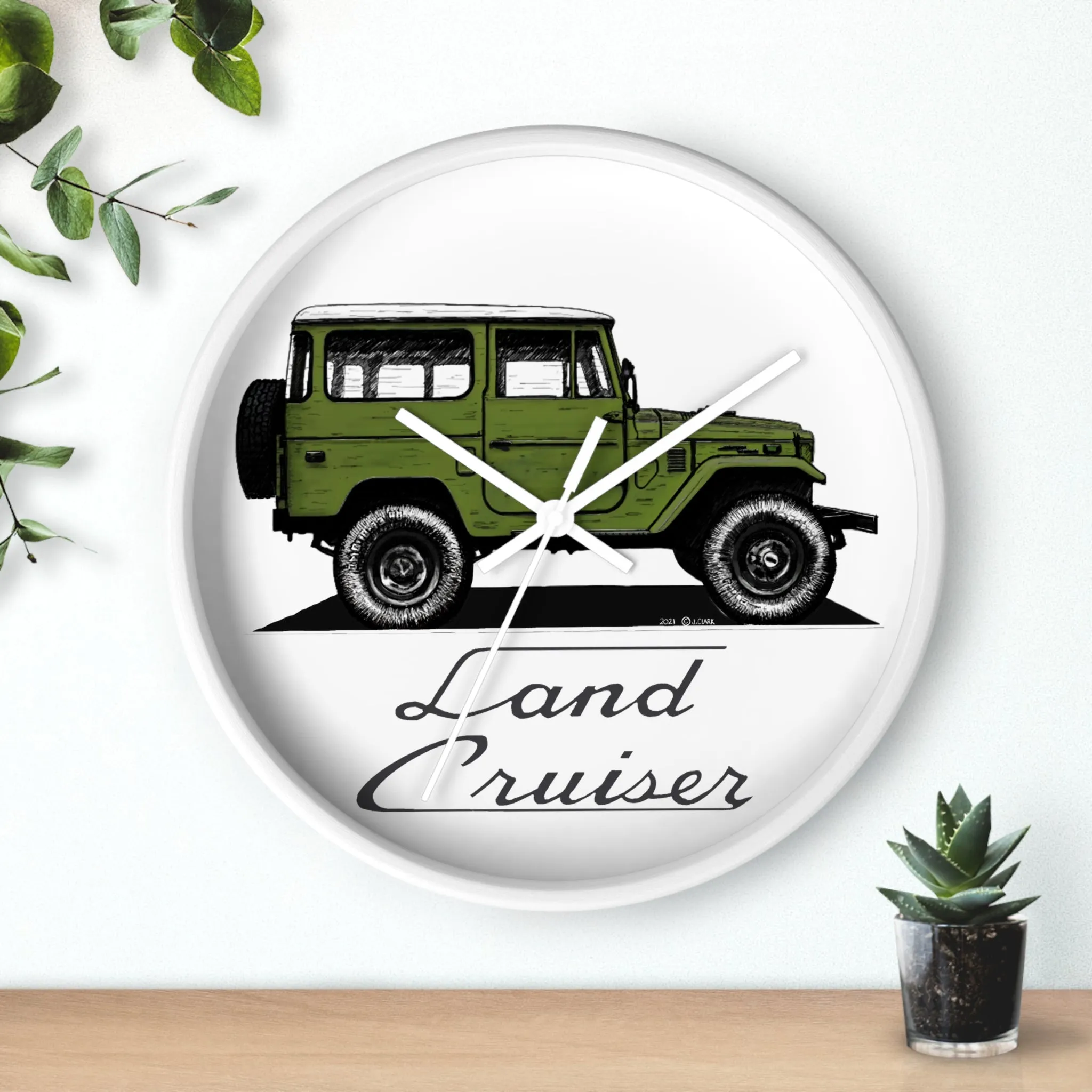 FJ40 Land Cruiser Wall Clock - Reefmonkey Artist Jesse Clark