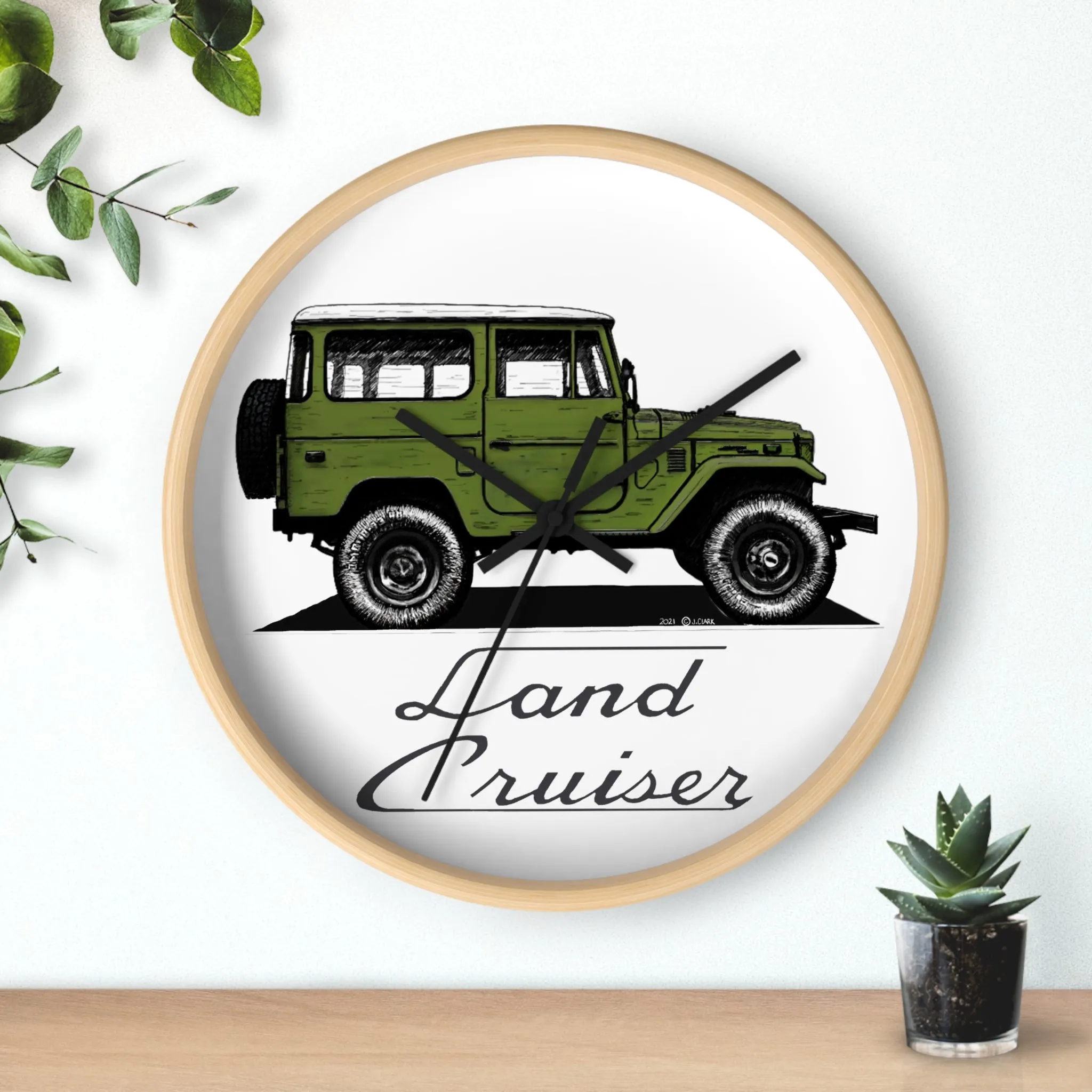 FJ40 Land Cruiser Wall Clock - Reefmonkey Artist Jesse Clark