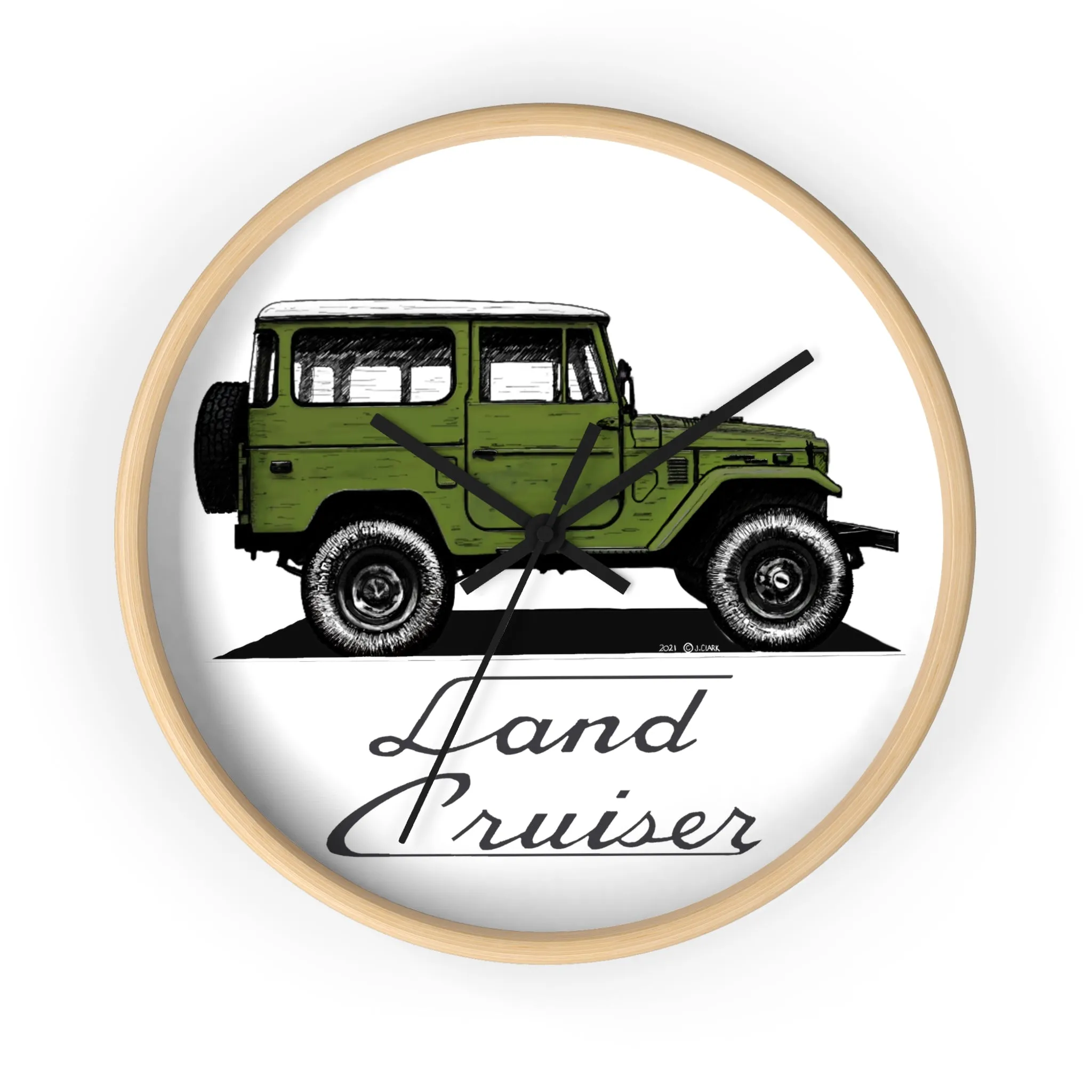 FJ40 Land Cruiser Wall Clock - Reefmonkey Artist Jesse Clark