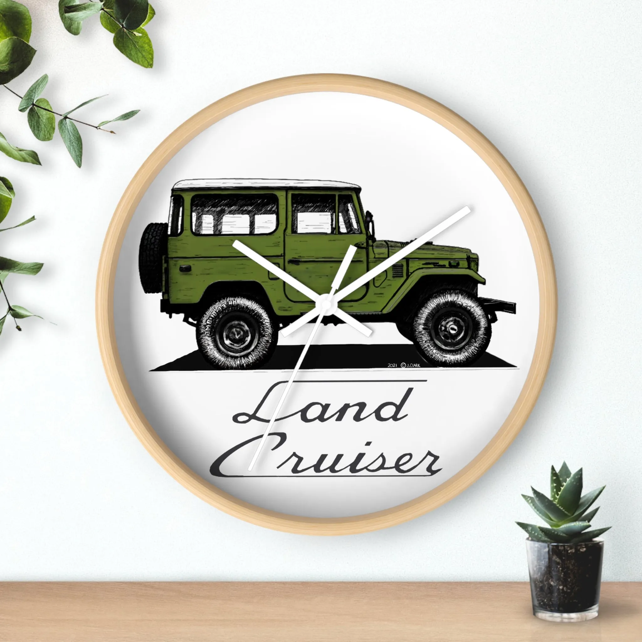 FJ40 Land Cruiser Wall Clock - Reefmonkey Artist Jesse Clark