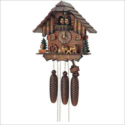 Four German Beer Drinkers Eight Day Musical German Cuckoo Clock