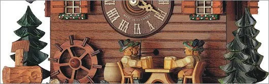 Four German Beer Drinkers Eight Day Musical German Cuckoo Clock