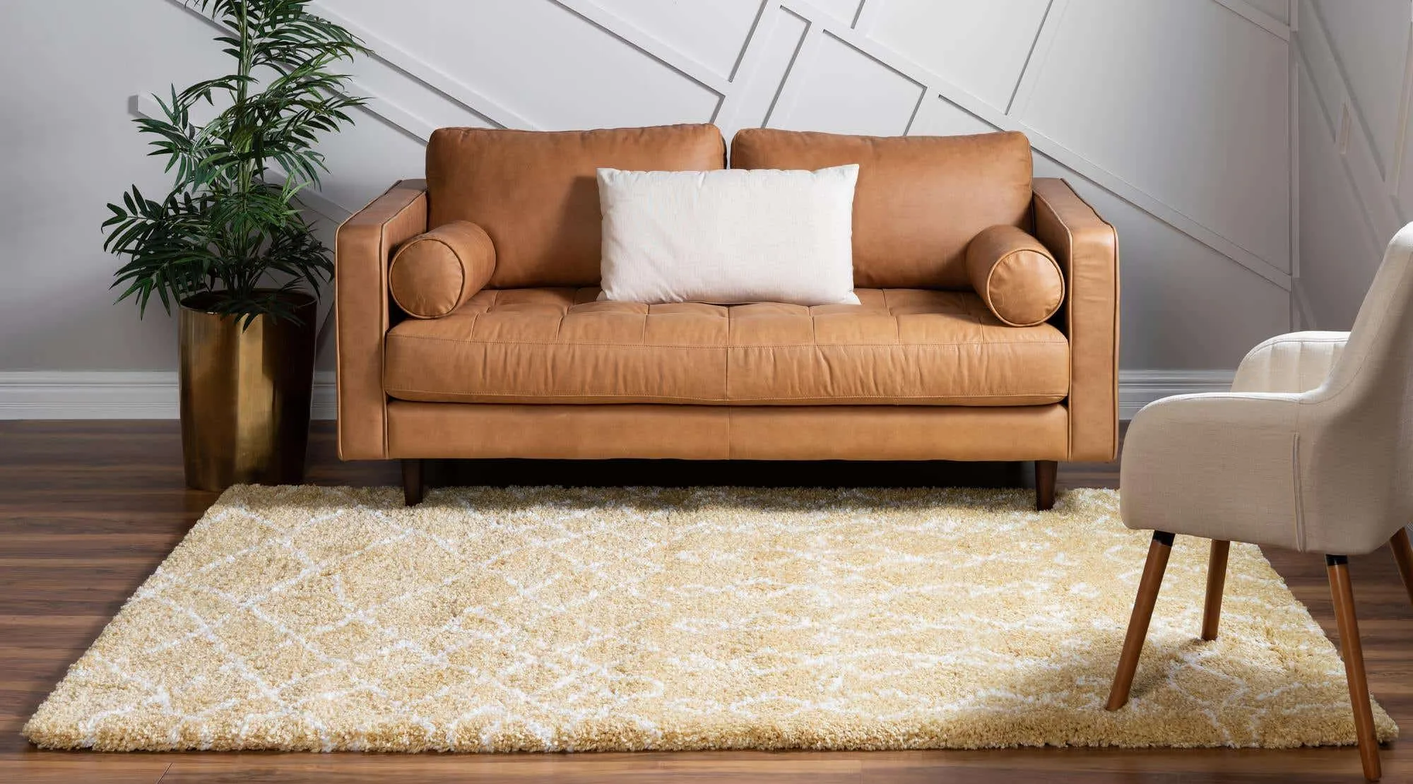 Geometric Rabat Shag Rug