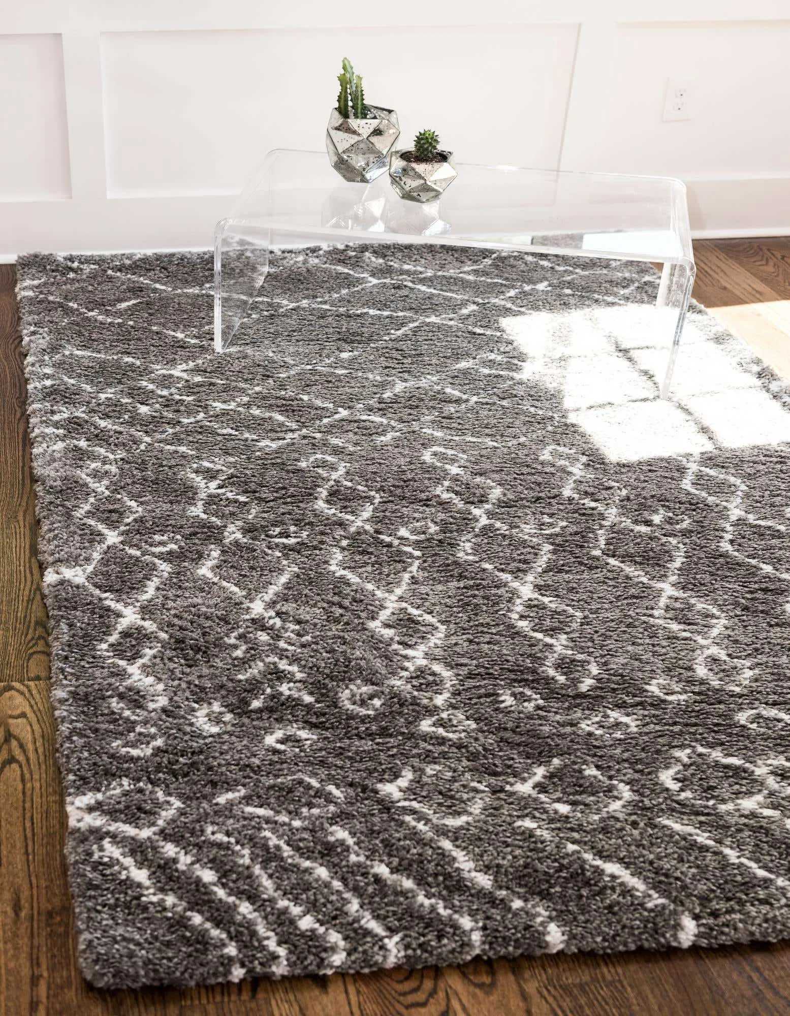 Geometric Rabat Shag Rug