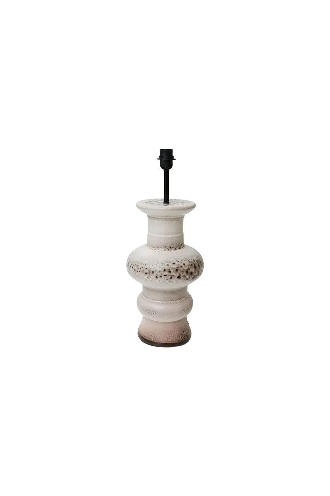 HKliving White/Brown Retro Reactive Glaze Lamp