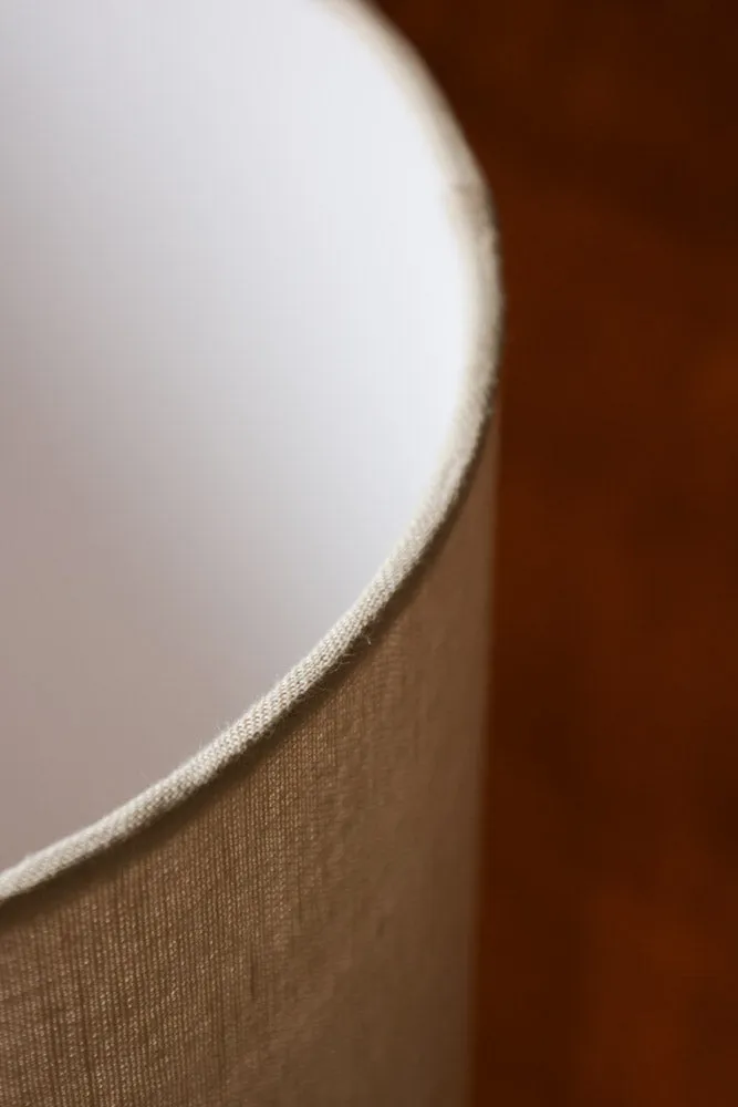 HKliving White/Brown Retro Reactive Glaze Lamp