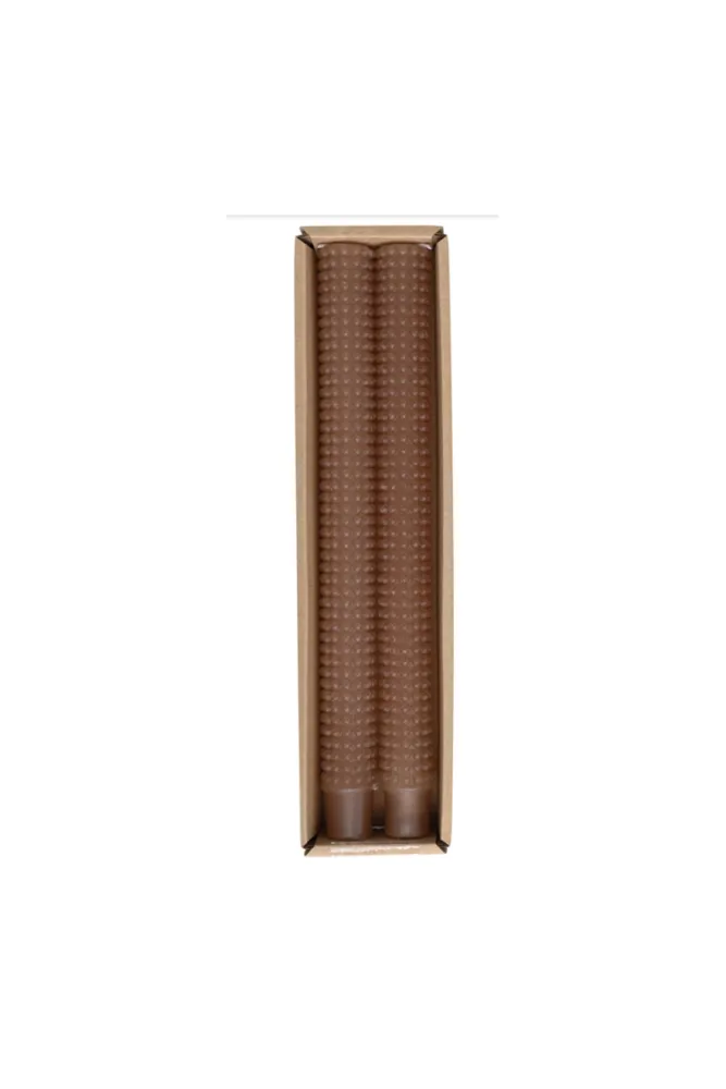 Hobnail Taper Candles - Set of 2