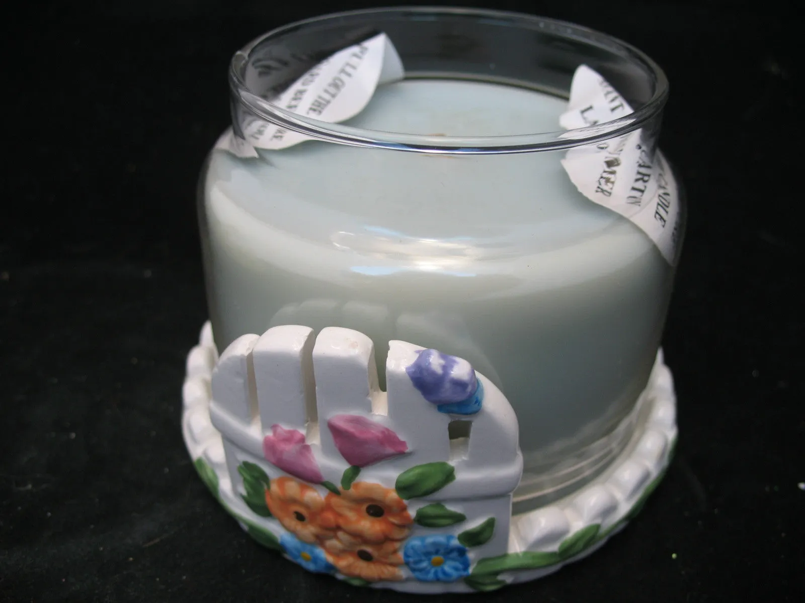 NEW NIB AVON SPRING FLORAL FLOWERS GARDEN Scented JAR CANDLE LIGHT Ceramic LAMP SHADE SET