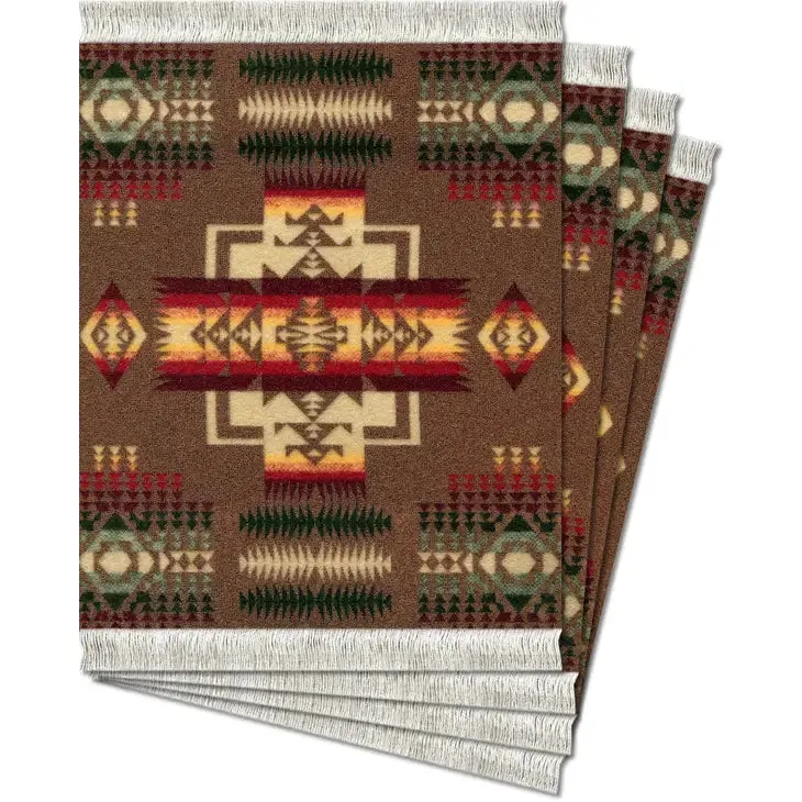 Pendleton® Chief Joseph Khaki CoasterRug® :: 4 Piece Set