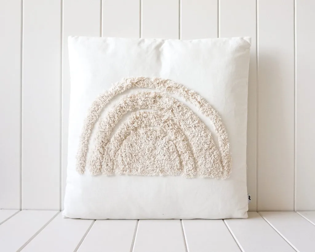 Rainbow Tufted Cushion