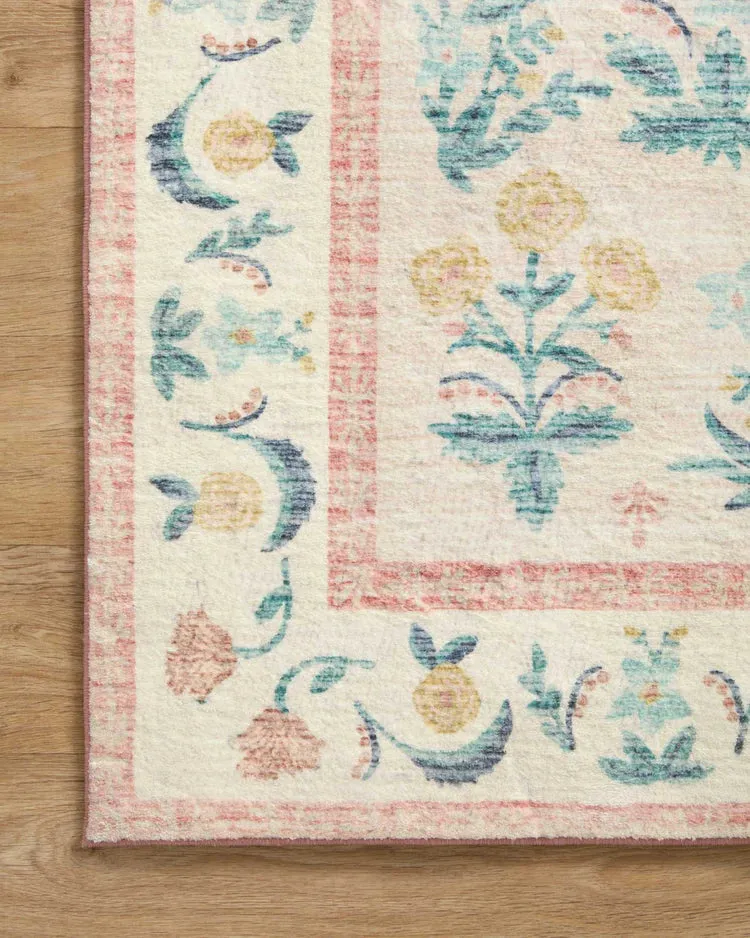 Rifle Paper Co. X Loloi/ Eden Mughal Rose Blush Rug