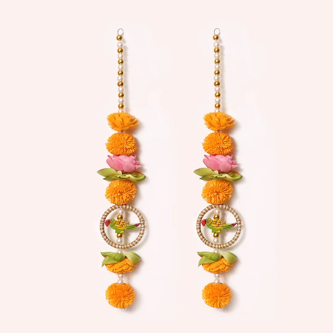 Shubh Laabh Floral Strings - Set of 4
