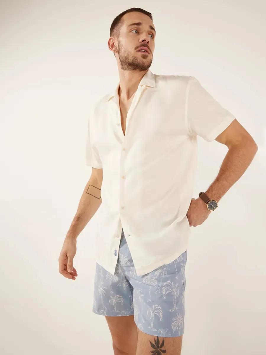 The Ivory Lotus (Rayon Sunday Shirt)