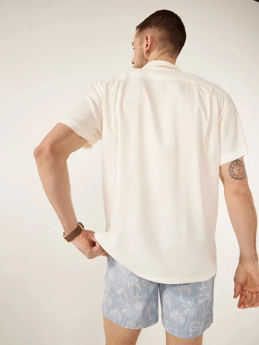 The Ivory Lotus (Rayon Sunday Shirt)
