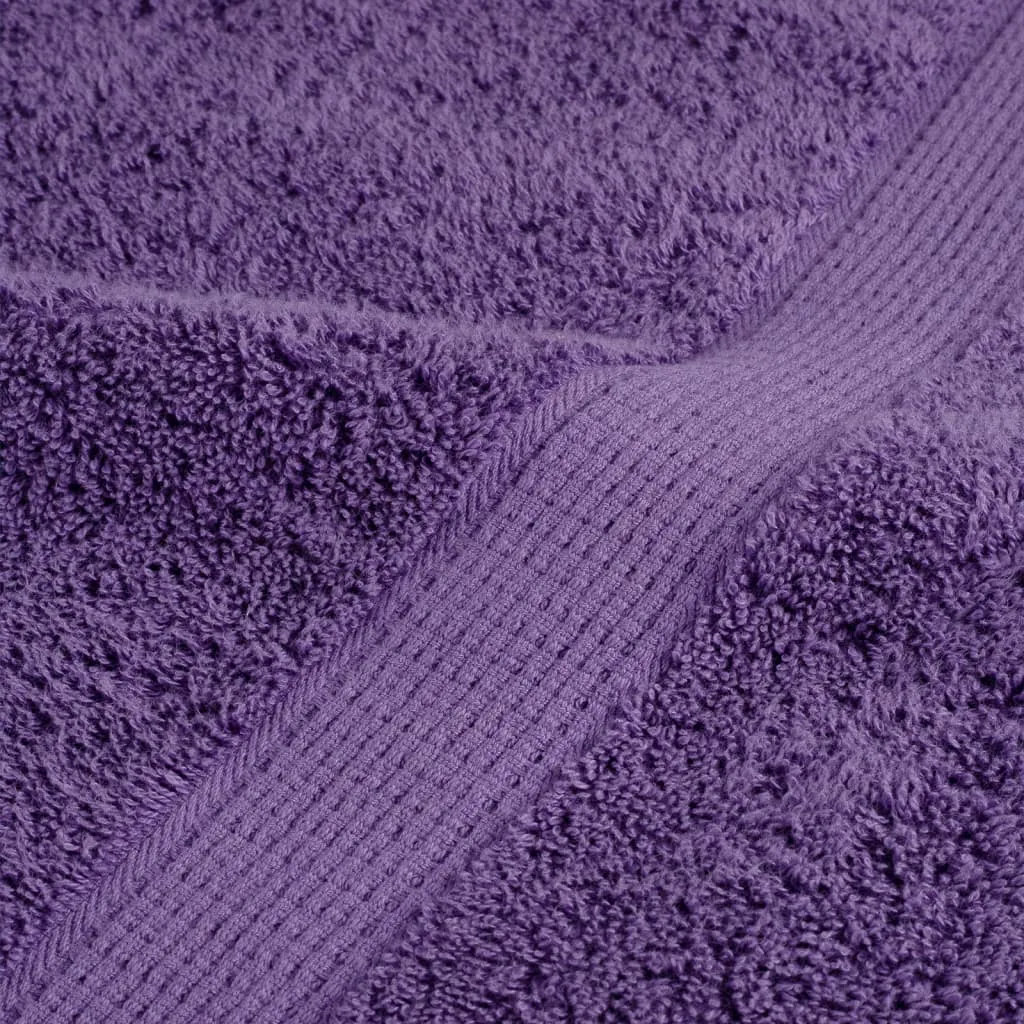 vidaXL 8 Piece Premium Towel Set SOLUND Purple | Ultra-Soft 600 GSM Cotton | OEKO-TEX Certified