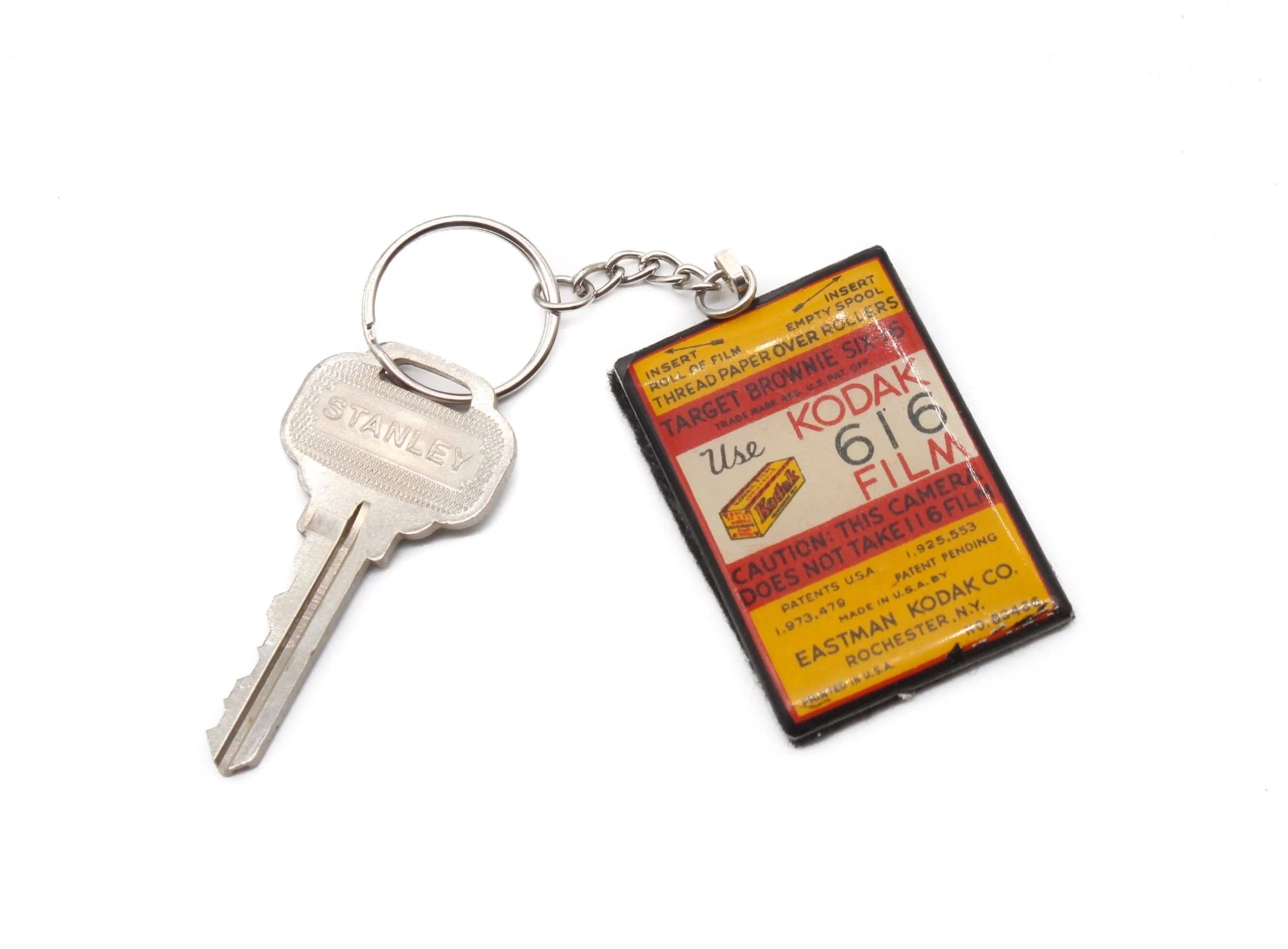Vintage Kodak 616 Roll Film Keychain, unique gifts for him and her, photographer gift