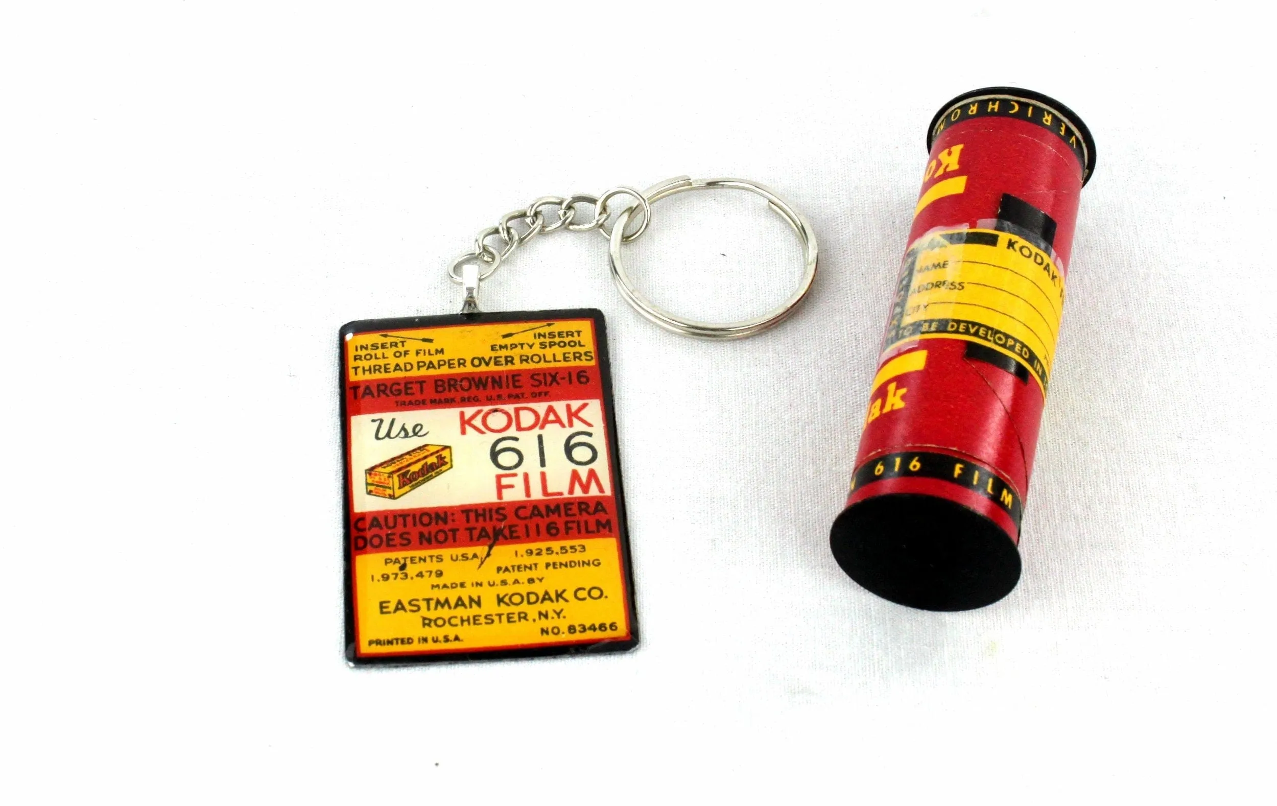 Vintage Kodak 616 Roll Film Keychain, unique gifts for him and her, photographer gift