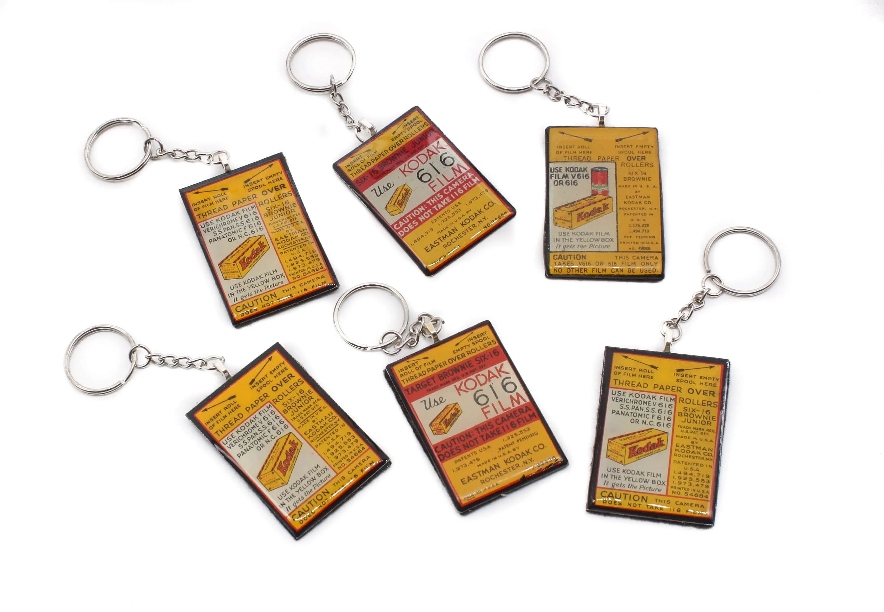 Vintage Kodak 616 Roll Film Keychain, unique gifts for him and her, photographer gift
